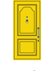Yellow Door White